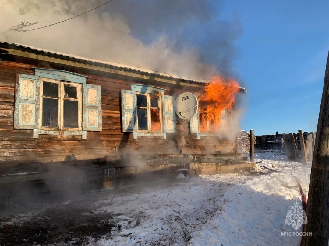 Пожар в Баяндаевском районе